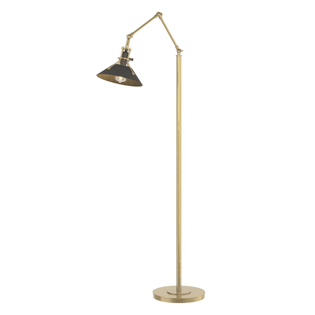 Hubbardton Forge 2015 Modern Brass Natural Iron Henry Floor Lamp