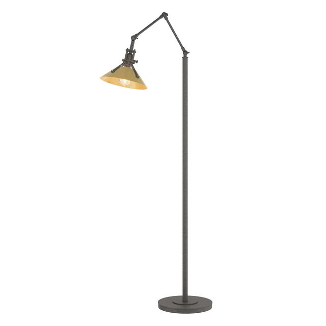 Hubbardton Forge 2015 Natural Iron Modern Brass Henry Floor Lamp