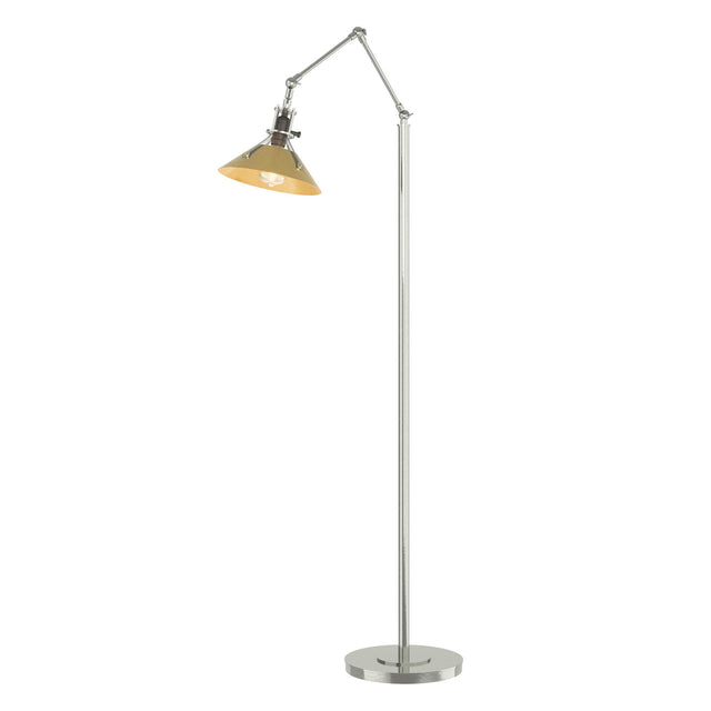 Hubbardton Forge 2015 Sterling Modern Brass Henry Floor Lamp