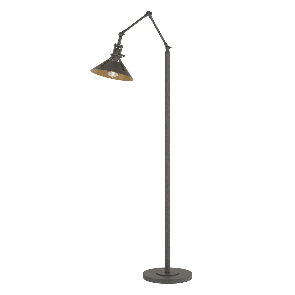 Hubbardton Forge 2015 Natural Iron Oil Rubbed Bronze Henry Floor Lamp