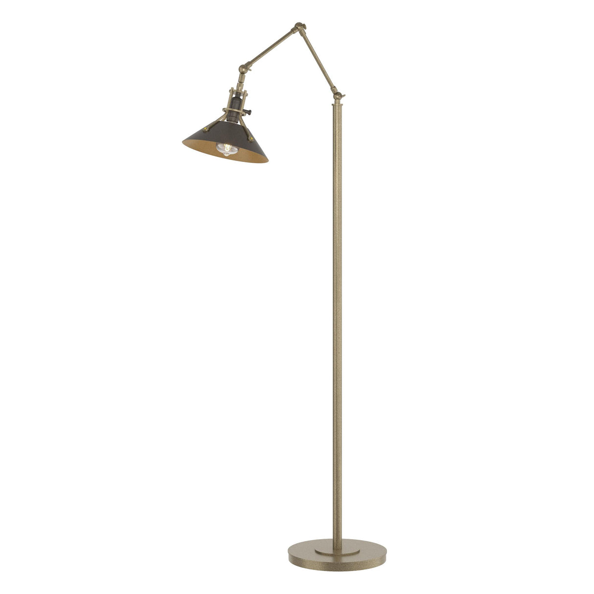 Hubbardton Forge 2015 Soft Gold Oil Rubbed Bronze Henry Floor Lamp