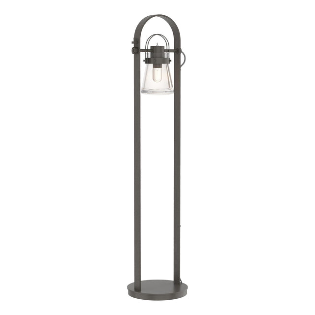 Hubbardton Forge 2016 Dark Smoke Clear Glass (ZM) Erlenmeyer Floor Lamp