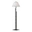 Hubbardton Forge 2000 Dark Smoke Natural Anna Shade (SF) Metra Double Floor Lamp