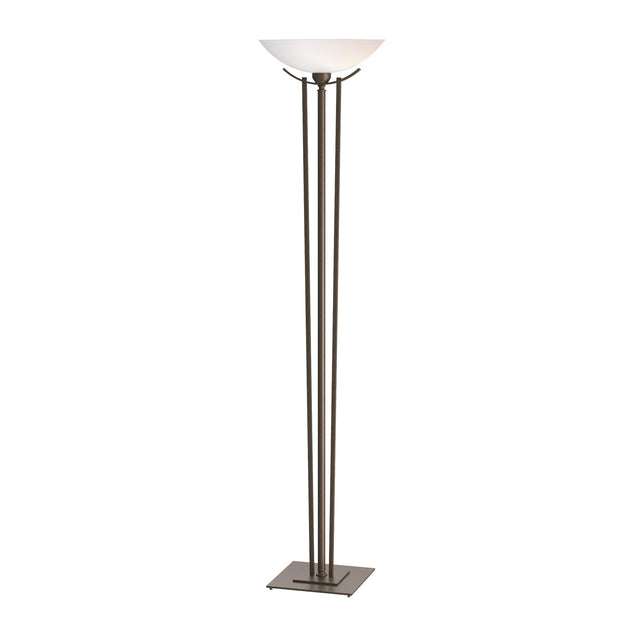 Hubbardton Forge 1999 Bronze Opal Glass (GG) Taper Torchiere