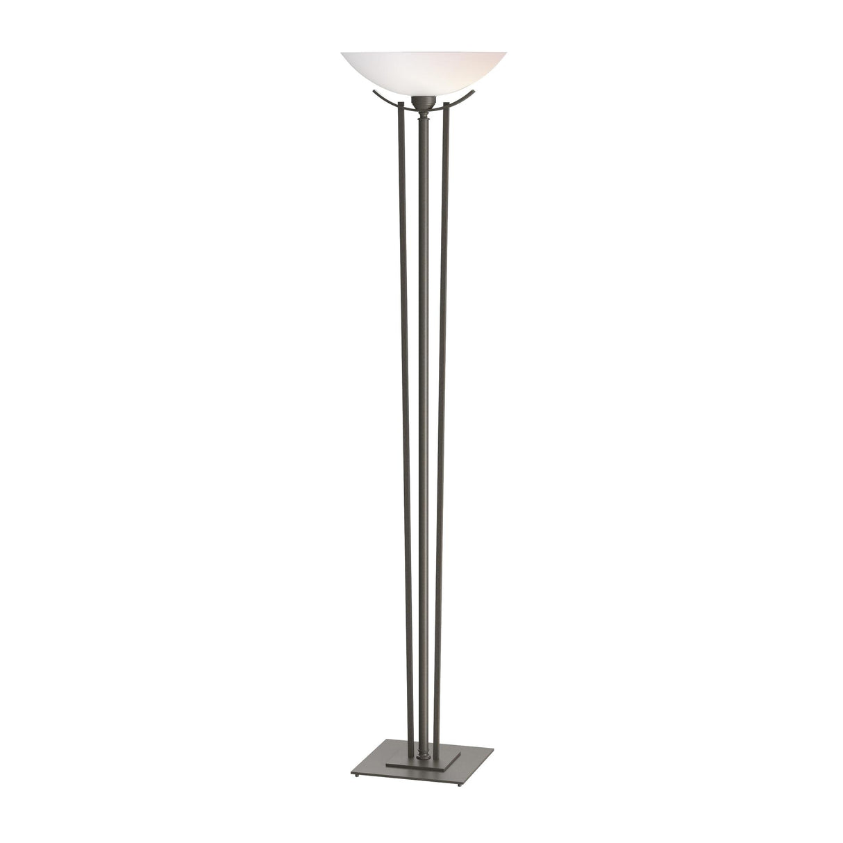 Hubbardton Forge 1999 Dark Smoke Opal Glass (GG) Taper Torchiere