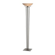 Hubbardton Forge 1999 Dark Smoke Sand Glass (SS) Taper Torchiere