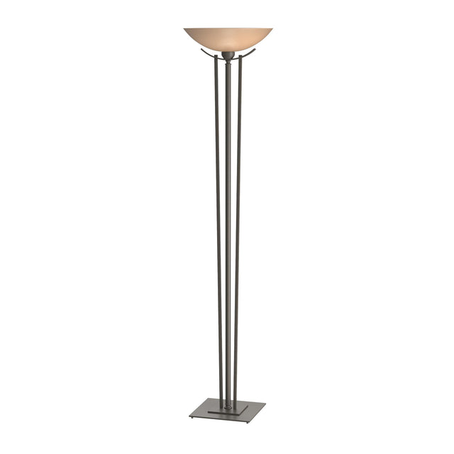 Hubbardton Forge 1999 Dark Smoke Sand Glass (SS) Taper Torchiere