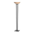 Hubbardton Forge 1999 Black Sand Glass (SS) Taper Torchiere