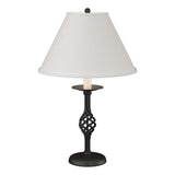 Hubbardton Forge 1992 Black Natural Anna Shade (SF) Twist Basket Table Lamp