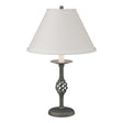 Hubbardton Forge 1992 Natural Iron Natural Anna Shade (SF) Twist Basket Table Lamp