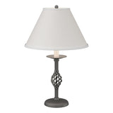 Hubbardton Forge 1992 Natural Iron Natural Anna Shade (SF) Twist Basket Table Lamp