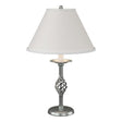 Hubbardton Forge 1992 Vintage Platinum Natural Anna Shade (SF) Twist Basket Table Lamp