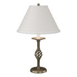 Hubbardton Forge 1992 Soft Gold Natural Anna Shade (SF) Twist Basket Table Lamp