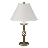 Hubbardton Forge 1992 Soft Gold Natural Anna Shade (SF) Twist Basket Table Lamp