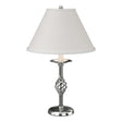 Hubbardton Forge 1992 Sterling Natural Anna Shade (SF) Twist Basket Table Lamp