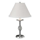 Hubbardton Forge 1992 Sterling Natural Anna Shade (SF) Twist Basket Table Lamp