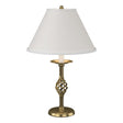 Hubbardton Forge 1992 Modern Brass Natural Anna Shade (SF) Twist Basket Table Lamp