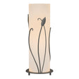 Hubbardton Forge 1999 Natural Iron Opal Glass (GG) Forged Leaves Table Lamp