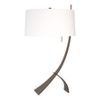 Hubbardton Forge 2005 Bronze Natural Anna Shade (SF) Stasis Table Lamp