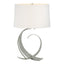 Hubbardton Forge 2006 Sterling Natural Anna Shade (SF) Fullered Impressions Table Lamp