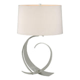 Hubbardton Forge 2006 Sterling Flax Shade (SE) Fullered Impressions Table Lamp