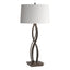 Hubbardton Forge 2006 Bronze Natural Anna Shade (SF) Almost Infinity Table Lamp