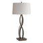 Hubbardton Forge 2006 Bronze Flax Shade (SE) Almost Infinity Table Lamp