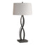 Hubbardton Forge 2006 Natural Iron Flax Shade (SE) Almost Infinity Table Lamp
