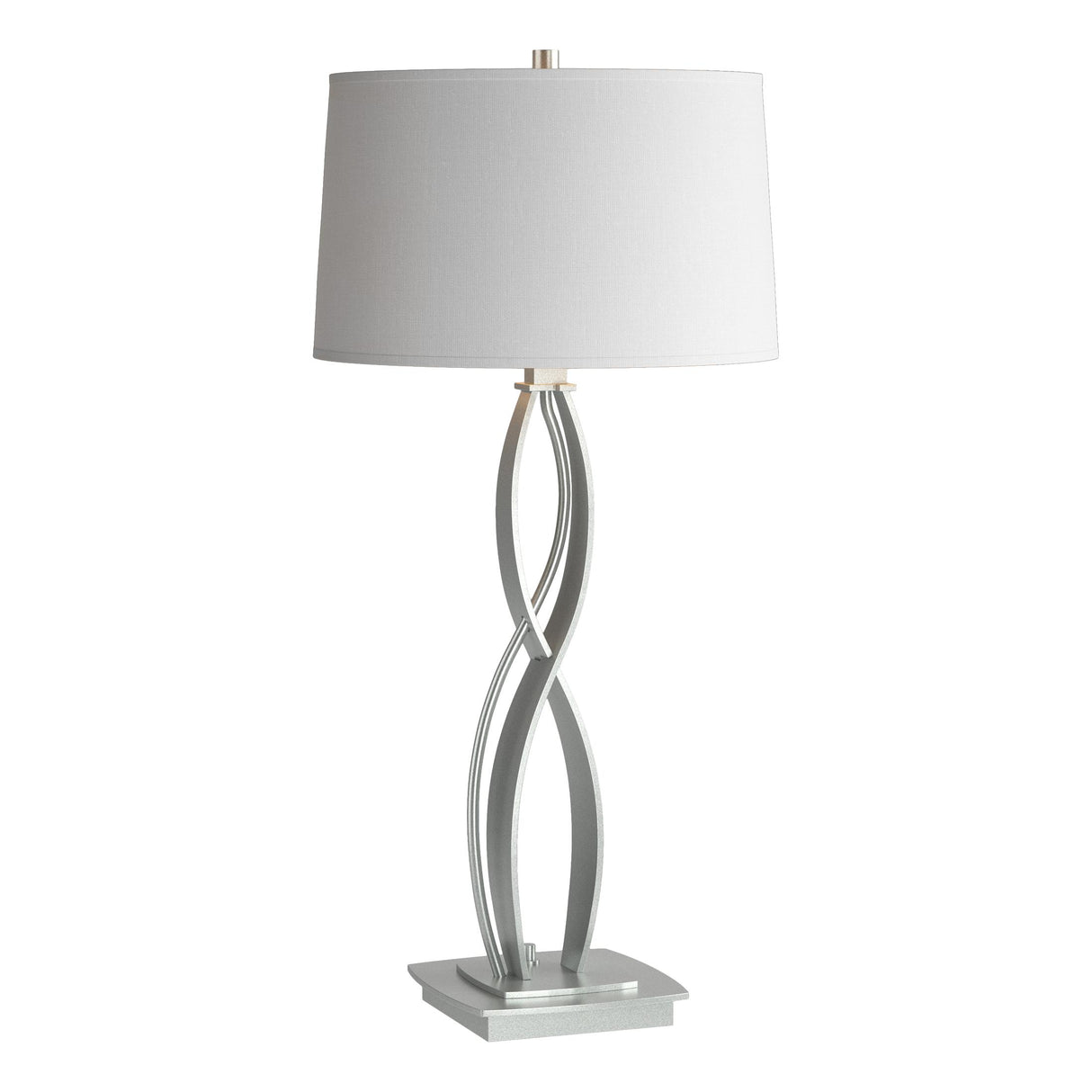 Hubbardton Forge 2006 Vintage Platinum Natural Anna Shade (SF) Almost Infinity Table Lamp