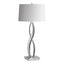 Hubbardton Forge 2006 Vintage Platinum Natural Anna Shade (SF) Almost Infinity Table Lamp