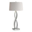 Hubbardton Forge 2006 Vintage Platinum Flax Shade (SE) Almost Infinity Table Lamp