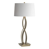 Hubbardton Forge 2006 Soft Gold Natural Anna Shade (SF) Almost Infinity Table Lamp
