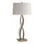 Hubbardton Forge 2006 Soft Gold Flax Shade (SE) Almost Infinity Table Lamp