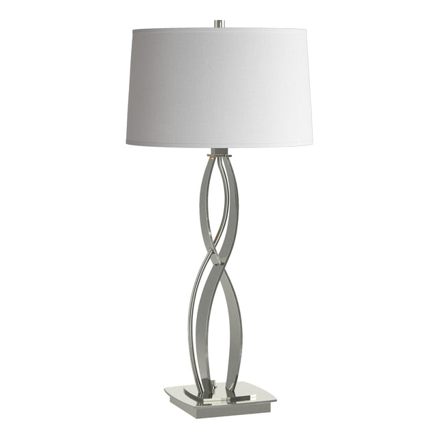 Hubbardton Forge 2006 Sterling Natural Anna Shade (SF) Almost Infinity Table Lamp