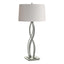 Hubbardton Forge 2006 Sterling Flax Shade (SE) Almost Infinity Table Lamp