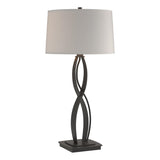 Hubbardton Forge 2006 Black Flax Shade (SE) Almost Infinity Tall Table Lamp