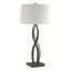 Hubbardton Forge 2006 Natural Iron Natural Anna Shade (SF) Almost Infinity Tall Table Lamp