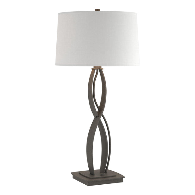 Hubbardton Forge 2006 Natural Iron Natural Anna Shade (SF) Almost Infinity Tall Table Lamp