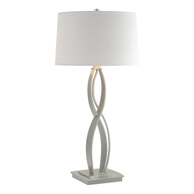 Hubbardton Forge 2006 Vintage Platinum Natural Anna Shade (SF) Almost Infinity Tall Table Lamp