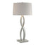 Hubbardton Forge 2006 Vintage Platinum Flax Shade (SE) Almost Infinity Tall Table Lamp