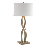 Hubbardton Forge 2006 Soft Gold Natural Anna Shade (SF) Almost Infinity Tall Table Lamp