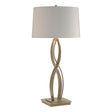 Hubbardton Forge 2006 Soft Gold Flax Shade (SE) Almost Infinity Tall Table Lamp