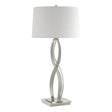 Hubbardton Forge 2006 Sterling Natural Anna Shade (SF) Almost Infinity Tall Table Lamp
