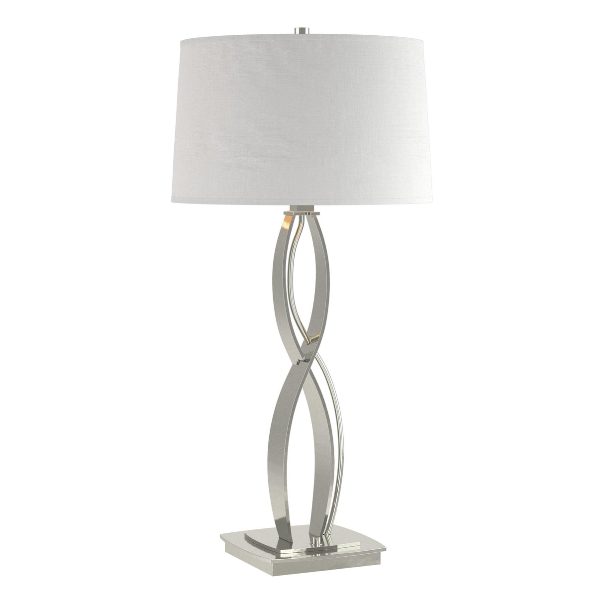 Hubbardton Forge 2006 Sterling Natural Anna Shade (SF) Almost Infinity Tall Table Lamp