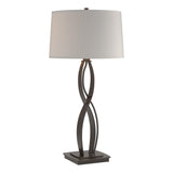 Hubbardton Forge 2006 Oil Rubbed Bronze Flax Shade (SE) Almost Infinity Tall Table Lamp