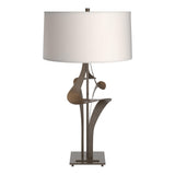 Hubbardton Forge 2010 Bronze Flax Shade (SE) Antasia Table Lamp