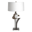 Hubbardton Forge 2010 Dark Smoke Natural Anna Shade (SF) Antasia Table Lamp