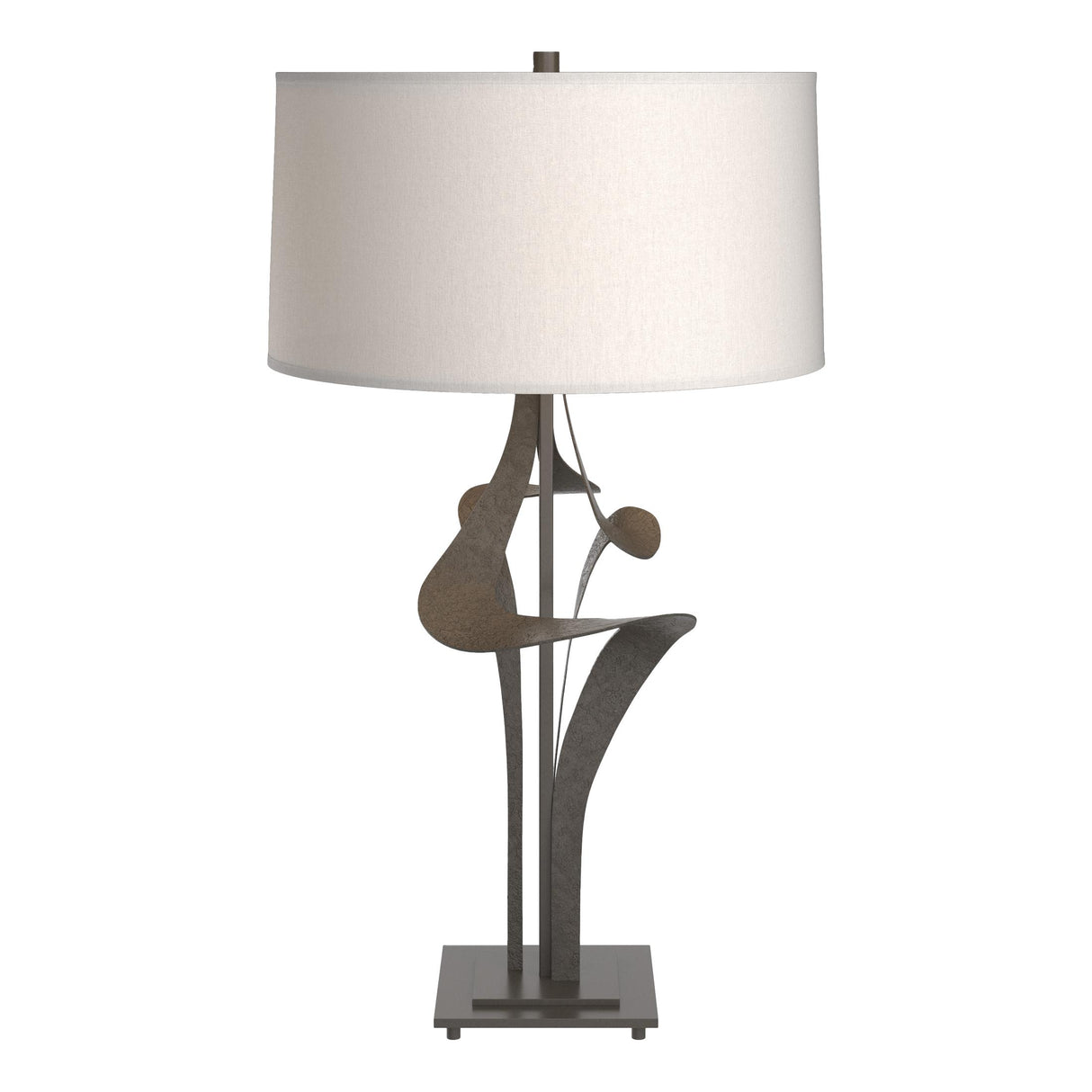 Hubbardton Forge 2010 Dark Smoke Flax Shade (SE) Antasia Table Lamp