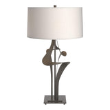 Hubbardton Forge 2010 Dark Smoke Flax Shade (SE) Antasia Table Lamp