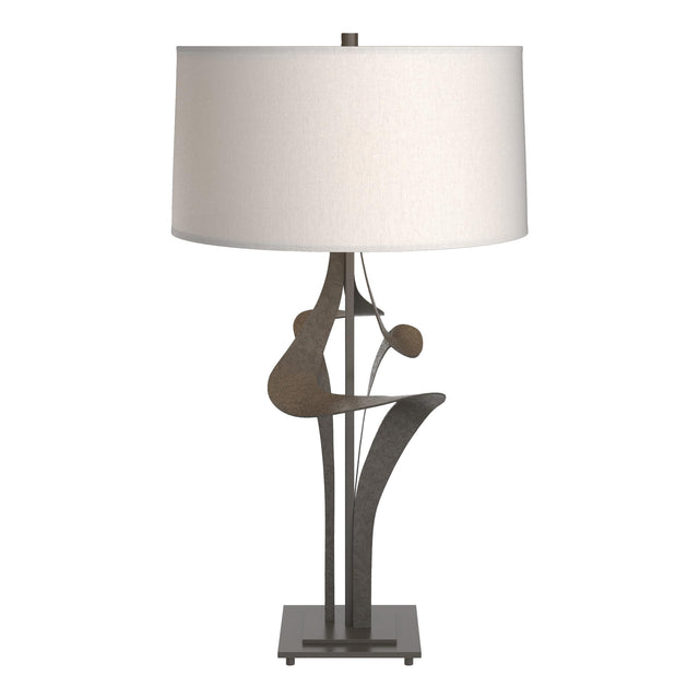 Hubbardton Forge 2010 Dark Smoke Flax Shade (SE) Antasia Table Lamp